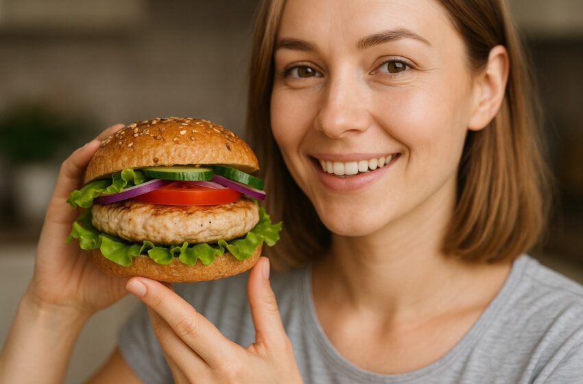  Fit burger z indyka – jak przyrządzić z bułką pełnoziarnistą?